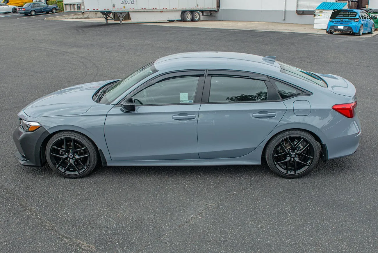 2022-Up Honda Civic Acura Integra | JDM Style Tape-On Window Visors Wind Deflectors Rain Guards