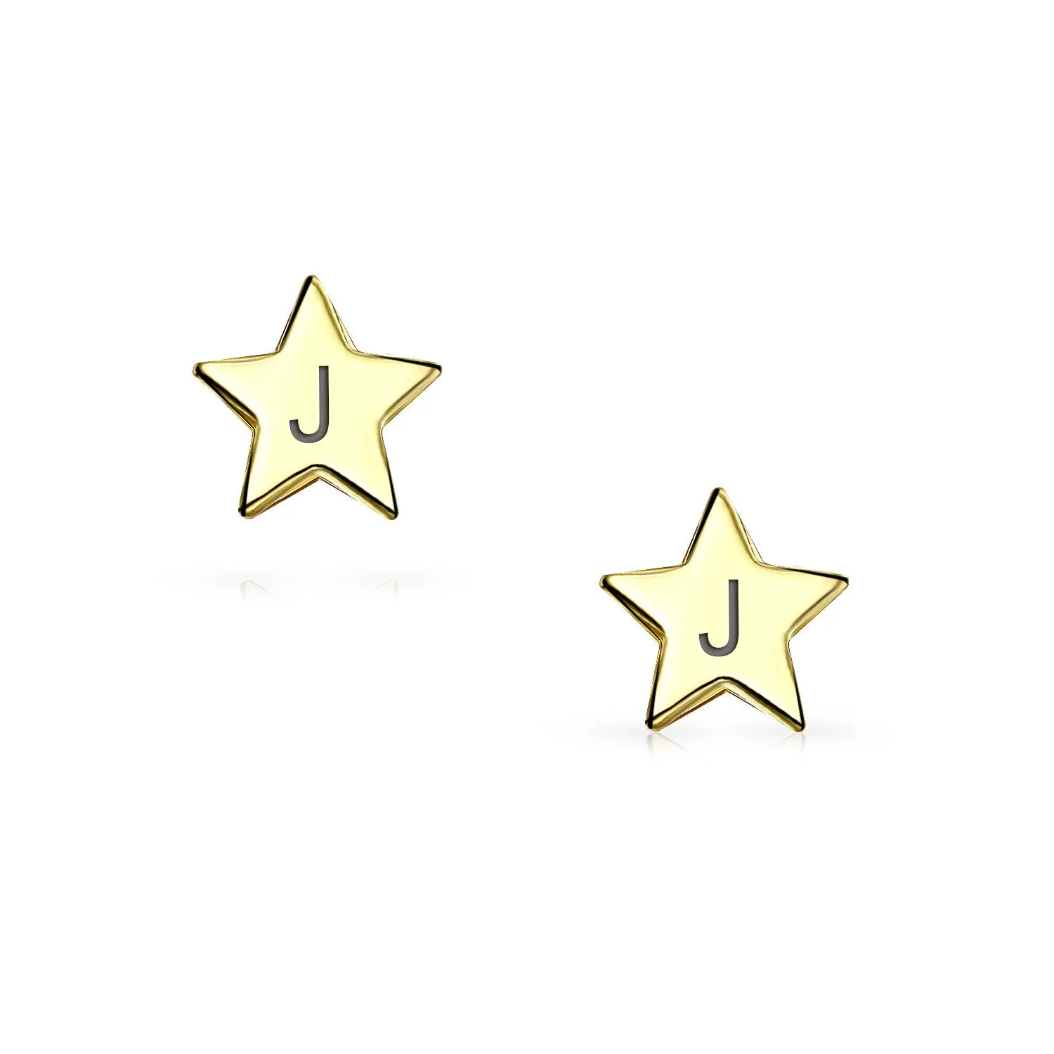 Minimalist 14K Gold Star Stud Earrings for Helix, Cartilage, and Lobe Piercing