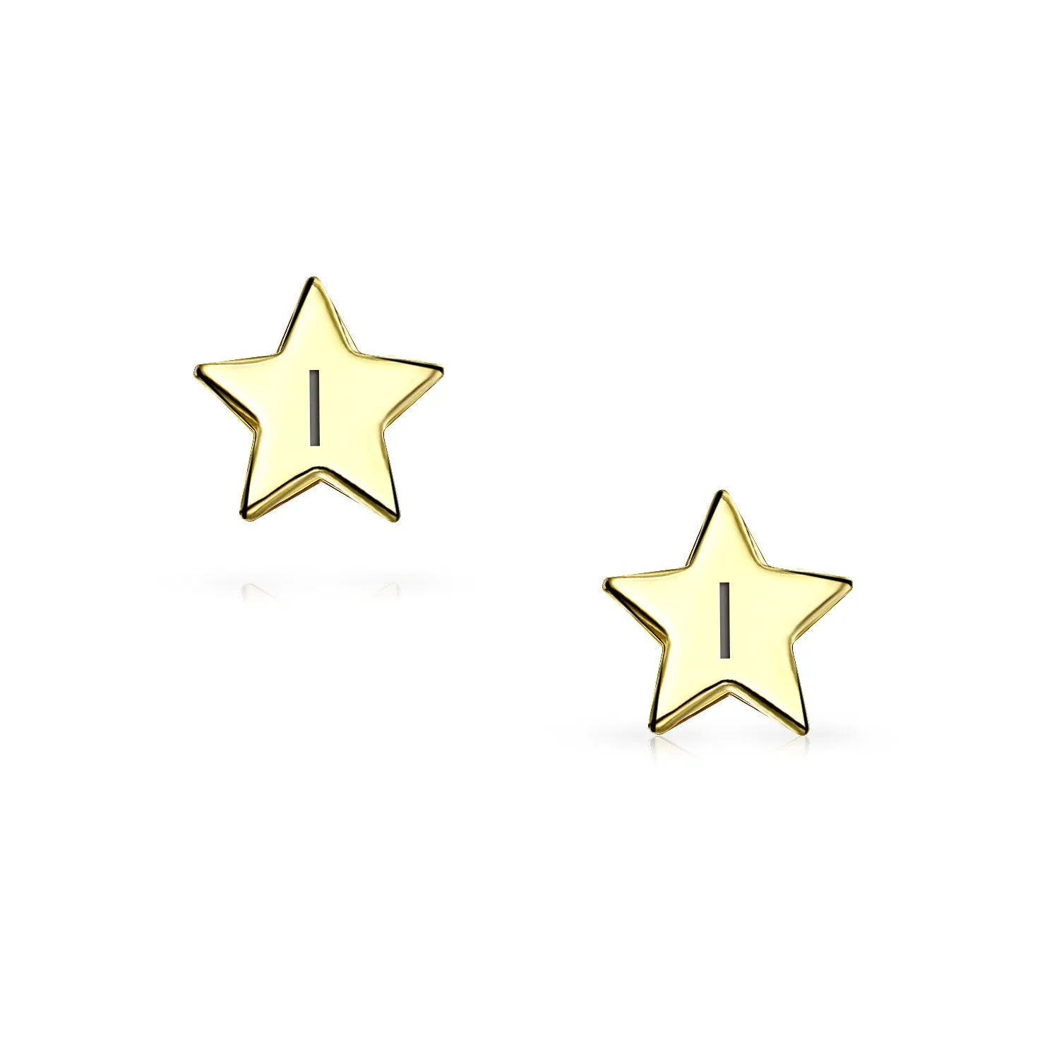 Minimalist 14K Gold Star Stud Earrings for Helix, Cartilage, and Lobe Piercing